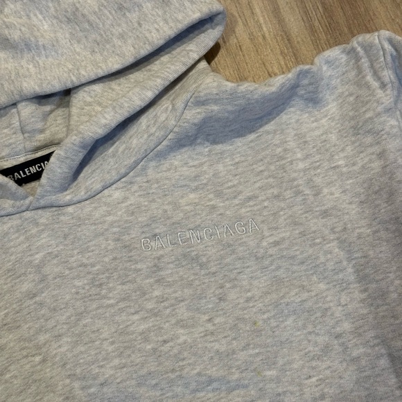 Balenciaga Heather Grey Kids Hoodie - Picture 2 of 8